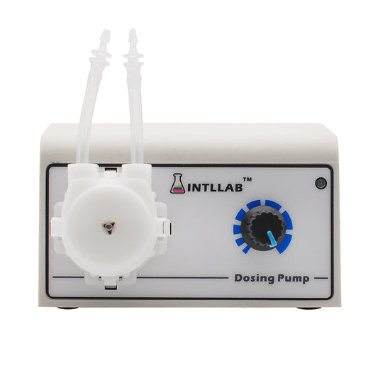 INTLLAB Peristaltic Dosing Pump - Adjustable Flow Low Noise for Lab Analytical Use